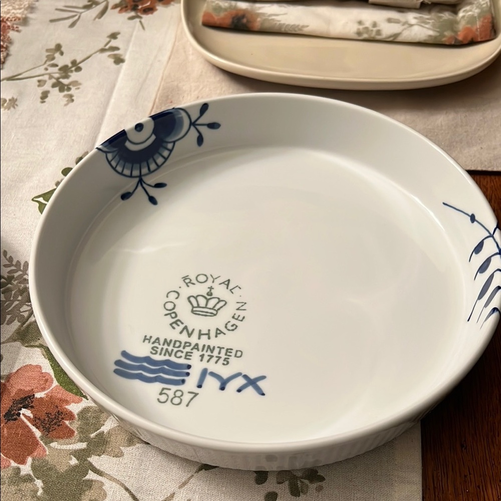 Royal Copenhagen Blue and White Ceramic Dinnerware